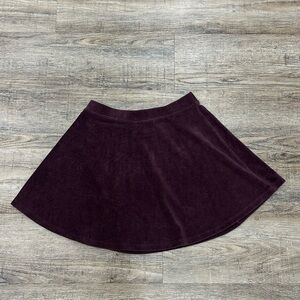F21 Corduroy Skater Skirt
